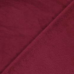 Wellnessfleece *Marie* Uni - dunkel kirschrot