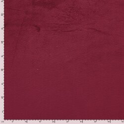 Wellnessfleece *Marie* Uni - dunkel kirschrot