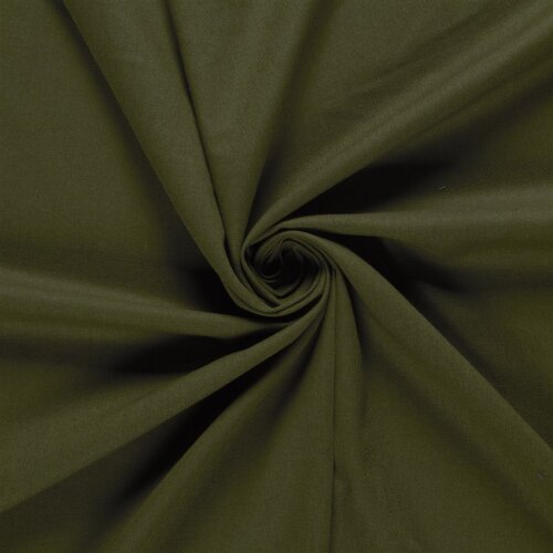 Viskose Leinen Mix Uni – dunkeloliv