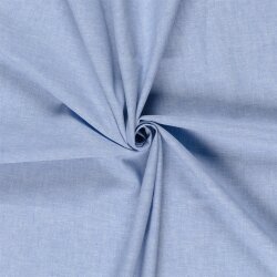 Leinen Chambray Uni Meliert - babyblau