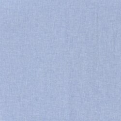 Leinen Chambray Uni Meliert - babyblau