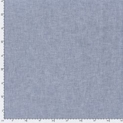 Leinen Chambray Uni Meliert - indigo