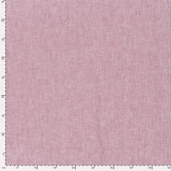 Leinen Chambray Uni Meliert - dunkelrot