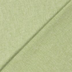 Leinen Chambray Uni Meliert - limette