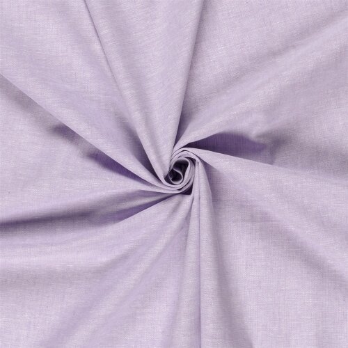 Leinen Chambray Uni Meliert - helllila