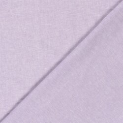 Leinen Chambray Uni Meliert - helllila