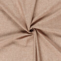 Leinen Chambray Uni Meliert - ziegelrot