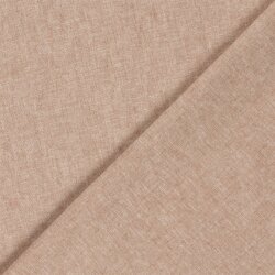 Leinen Chambray Uni Meliert - ziegelrot
