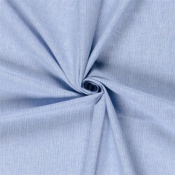 Leinen Chambray Mini Streifen Melange - babyblau