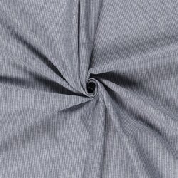 Leinen Chambray Mini Streifen Melange - dunkelblau
