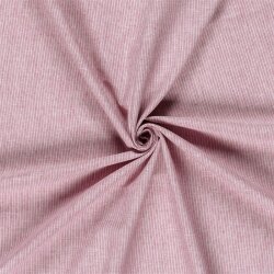Leinen Chambray Mini Streifen Melange - dunkelrot