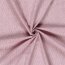 Leinen Chambray Mini Streifen Melange - dunkelrot