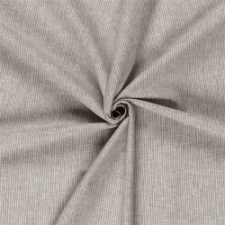 Leinen Chambray Mini Streifen Melange - schoko