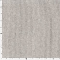 Leinen Chambray Mini Streifen Melange - schoko