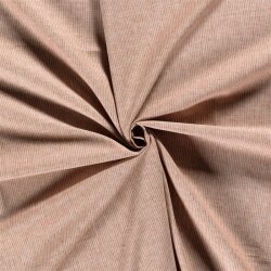 Leinen Chambray Mini Streifen Melange - ziegelrot