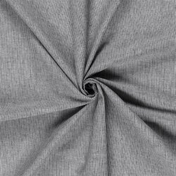 Leinen Chambray Mini Streifen Melange - schwarz