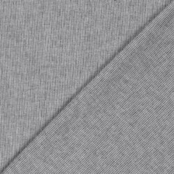 Leinen Chambray Mini Streifen Melange - schwarz