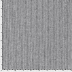 Leinen Chambray Mini Streifen Melange - schwarz