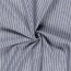 Leinen Chambray Streifen Melange - dunkelblau