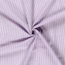 Leinen Chambray Streifen Melange - helllila