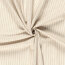 Leinen Chambray Streifen Melange - hellbeige
