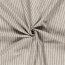 Leinen Chambray Streifen Melange - schoko