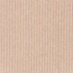 Leinen Chambray Streifen Melange - ziegelrot