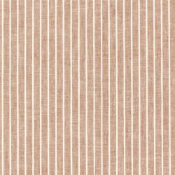Leinen Chambray Streifen Melange - ziegelrot