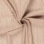 Leinen Chambray Streifen Melange - ziegelrot