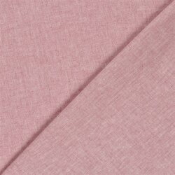 Leinen Chambray Fischgräte Melange - dunkelrot