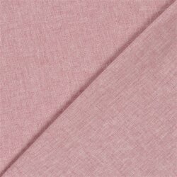 Leinen Chambray Fischgräte Melange - pink-rosa
