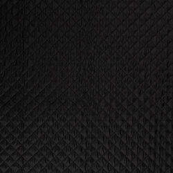 Steppstoff Gefüttert Karo´s - schwarz