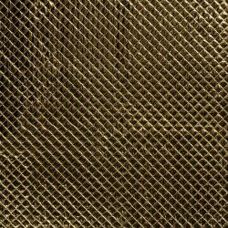 Steppstoff Gefüttert Glanz Karo´s - gold