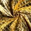 Steppstoff Gefüttert Glanz Karo´s - gold