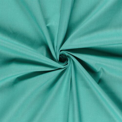 Baumwollstoff Fahnentuch Cretonne *Marie* Uni - meeresblau
