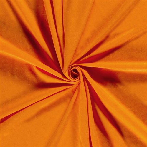 Dekostoff Velouroptik Uni - orange