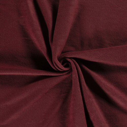 Antipilling Fleece *Marie* Uni - dunkle kirsche