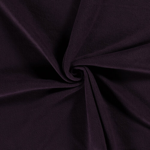 Antipilling Fleece *Marie* Uni - aubergine