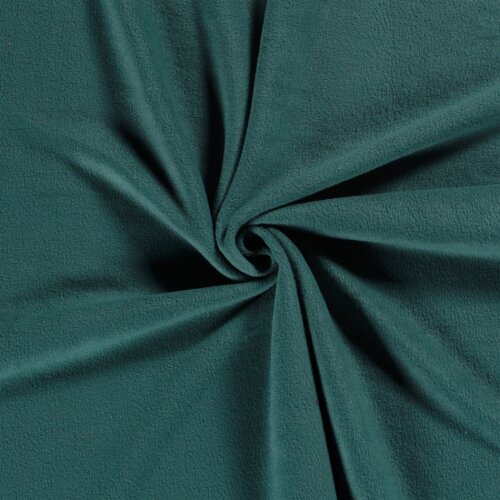 Antipilling Fleece *Marie* Uni - petrolgrün