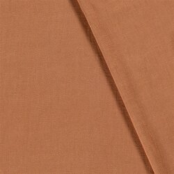 Viskose Leinen Slub Uni - karamell