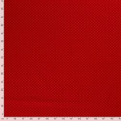 Baumwollpopeline Pünktchen - rot
