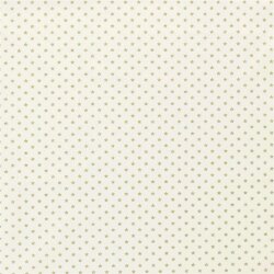 Baumwollpopeline Foliendruck Mini Sterne - creme/gold