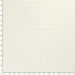 Baumwollpopeline Foliendruck Mini Sterne - creme/gold