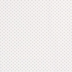 Baumwollpopeline Foliendruck Mini Sterne - creme/silber