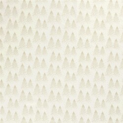 Baumwollpopeline Foliendruck Weihnachtsbaum - creme