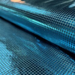 Folienjersey Punkte - wasserblau