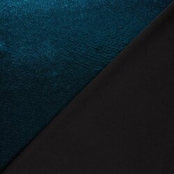 Folienjersey Punkte - wasserblau