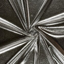 Folienjersey Punkte - silber