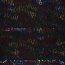 Folienjersey bunte Sterne -  schwarz
