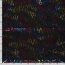 Folienjersey bunte Sterne -  schwarz